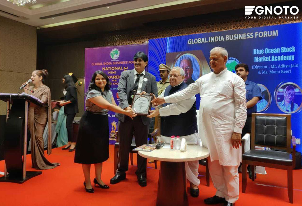 Egnoto Won the National MSME Award for Best Digital Agency in 2022