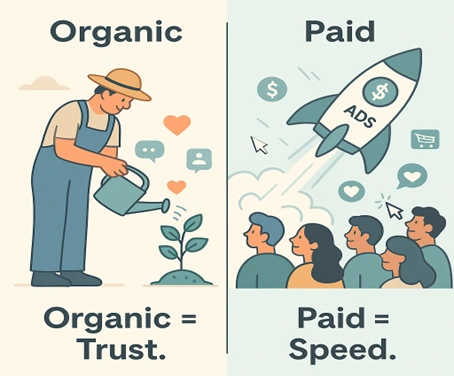 organic vs paid