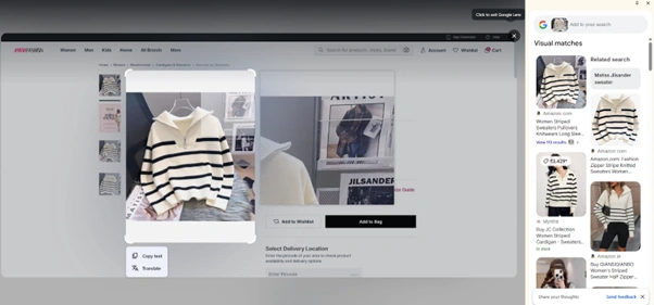 Google Lens on Desktop